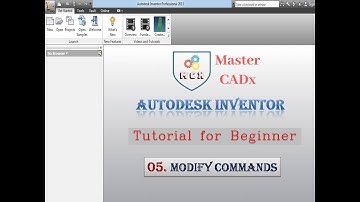 Autodesk Inventor for Beginner -Tutorial 05 - Modify Command