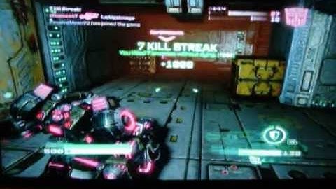 Transformers: FOC glitch; 7 Killstreak While Stuck in Wall