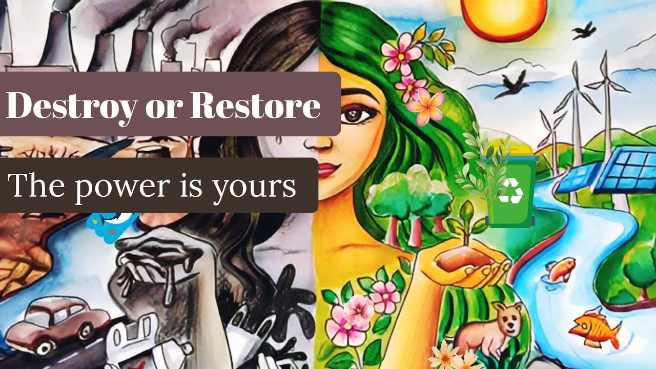 Earth day poster 2026.Our power our planet poster drawing step by step ...