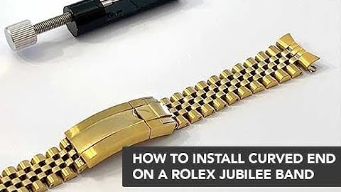 How To Install Curved Ends on a Bandini Jubilee Watch Band for Rolex
