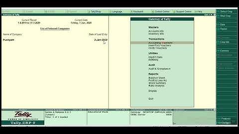 View Ledger & Outstanding at Voucher Entry in Tally.ERP9