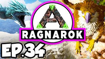 ARK: Ragnarok Ep.34 - A BEAUTIFUL NEW AREA FULL OF DINOSAURS!!! (Modded Dinosaurs Gameplay)