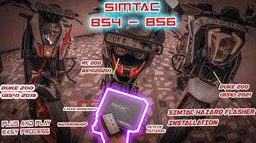 How To Install Flashers On KTM Simtac PNP Hazard Flasher In BS-6 BS-4 All KTM DUKE , RC #simrac