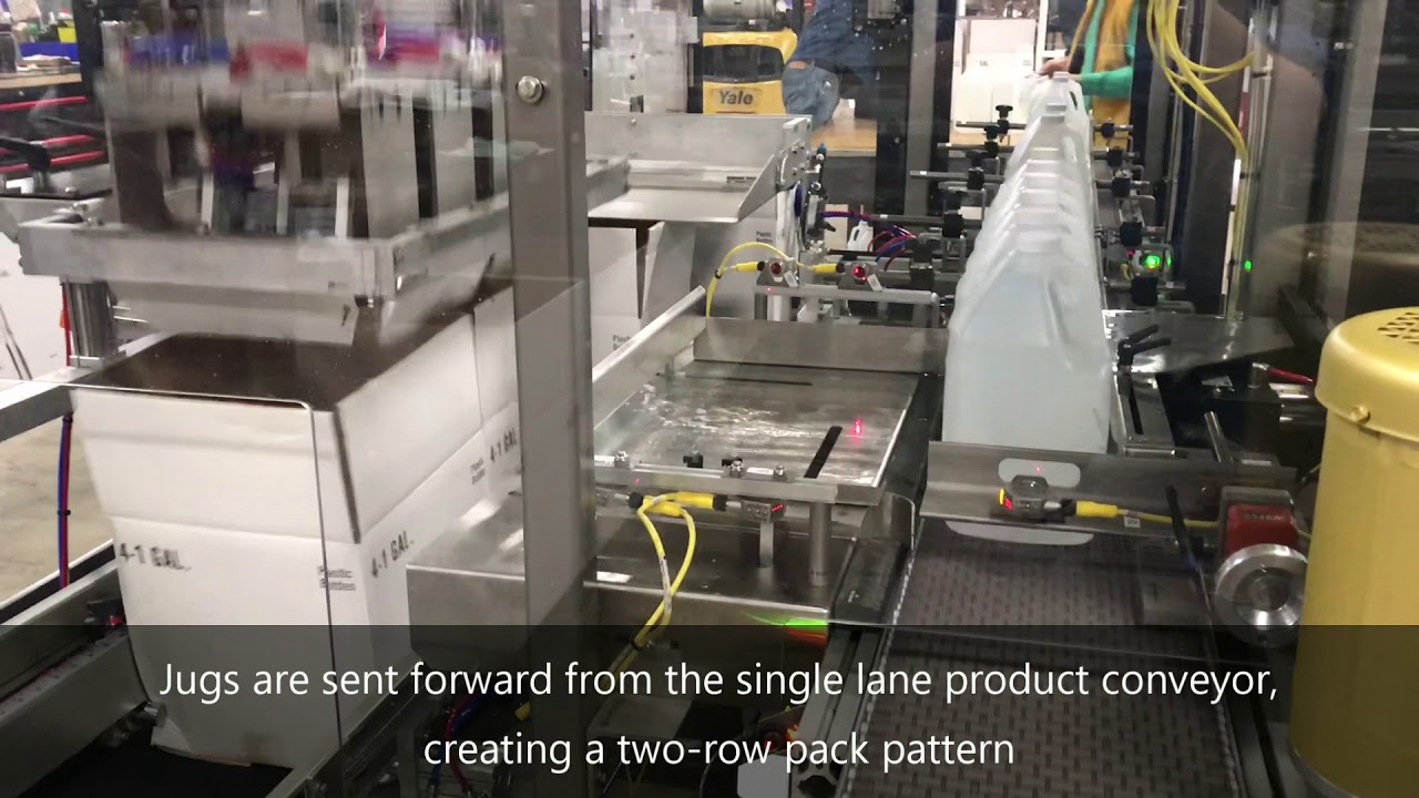 High Speed Alphapack | Case Packing Gallon Jugs - YouTube