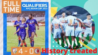 india created history by qualifying back to back Asia cup#asiacup#indianfootball