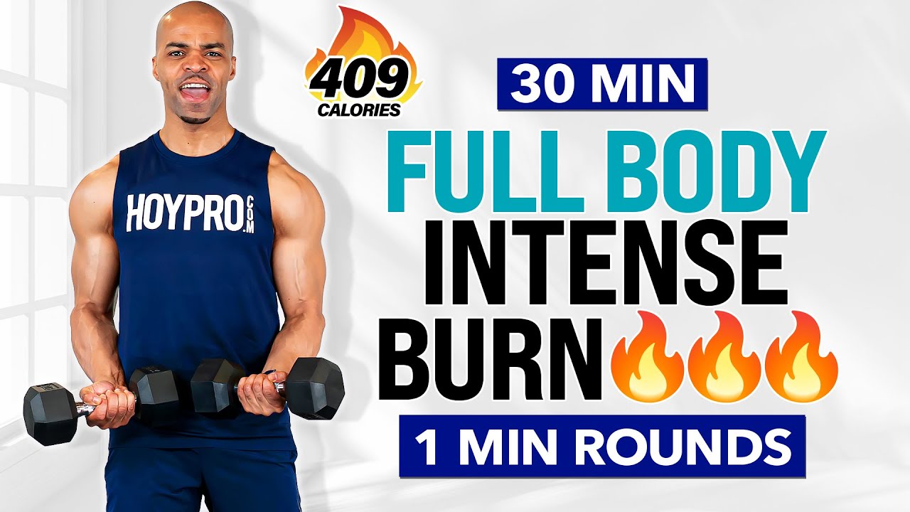 30 MIN Full Body INTENSE BURN 🔥 (60 Second Rounds) Compound Strength & Sweat