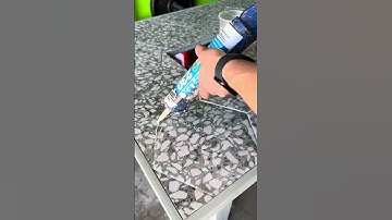 DIY Terrazzo Tile Patio Table with Built-in Ice Chest or Flower Planter  #patio #backyard