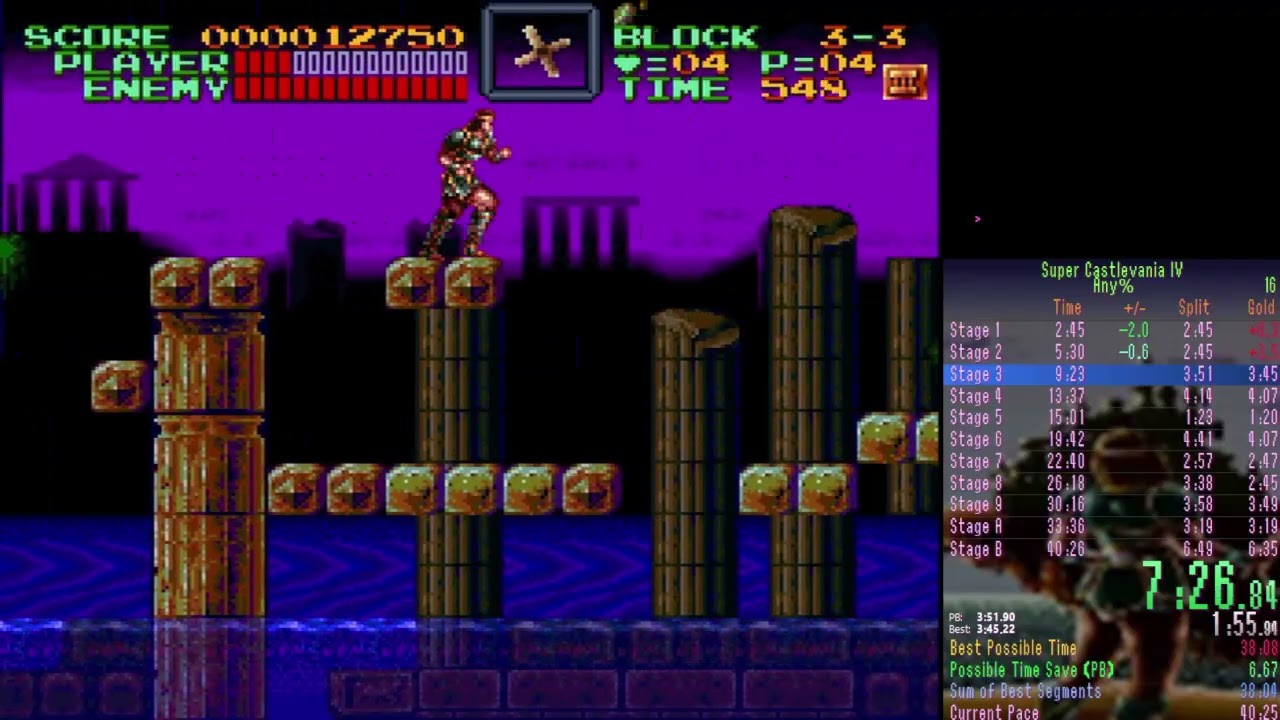 Super Castlevania IV Any% Speedrun in 38:41