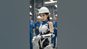 robot employees in the factory #robots #robot