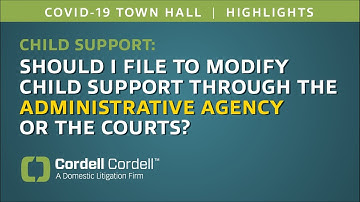 Should I File to Modify Child Support Through the Administrative Agency or the Court?