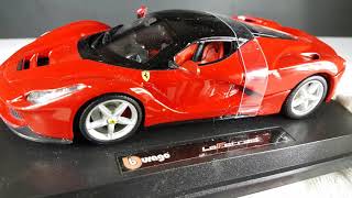 This is a video of opening the box diecast model ferrari laferrari
mini car 1/24 scale toy -scale: 1:24 -brand: bburago -recommended age
r...