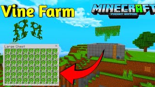 VINE FARM IN MINECRAFT PE/BEDROCK 1.21  | VINES FARM MINECRAFT