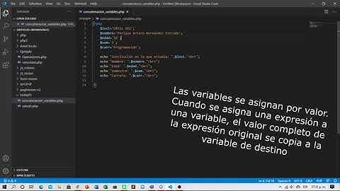 PHP | Uso de variables y concatenación