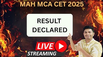 MAH MCA CET 2025 Result DECLARED 🔥 | Check Your Score Now! | Live Update