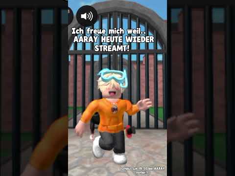 ich freue mich weil.. AARAY STREAMT! 🥳💕 @AARAY (#roblox #aaray #viral)