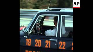 SYND 24-4-72 FRENCH STUNT DRIVER SETS 96 HOUR, NON STOP CAR DRIVING RECORD
