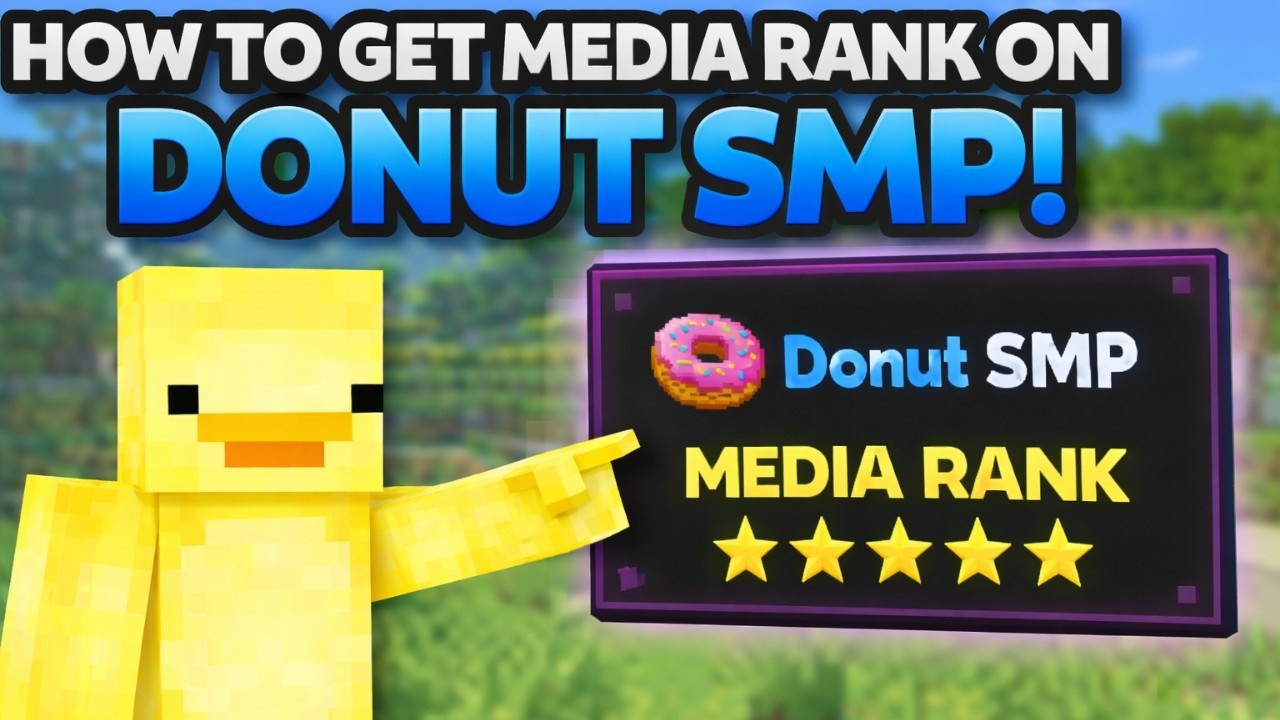 The best way to get media rank on donut smp! - YouTube