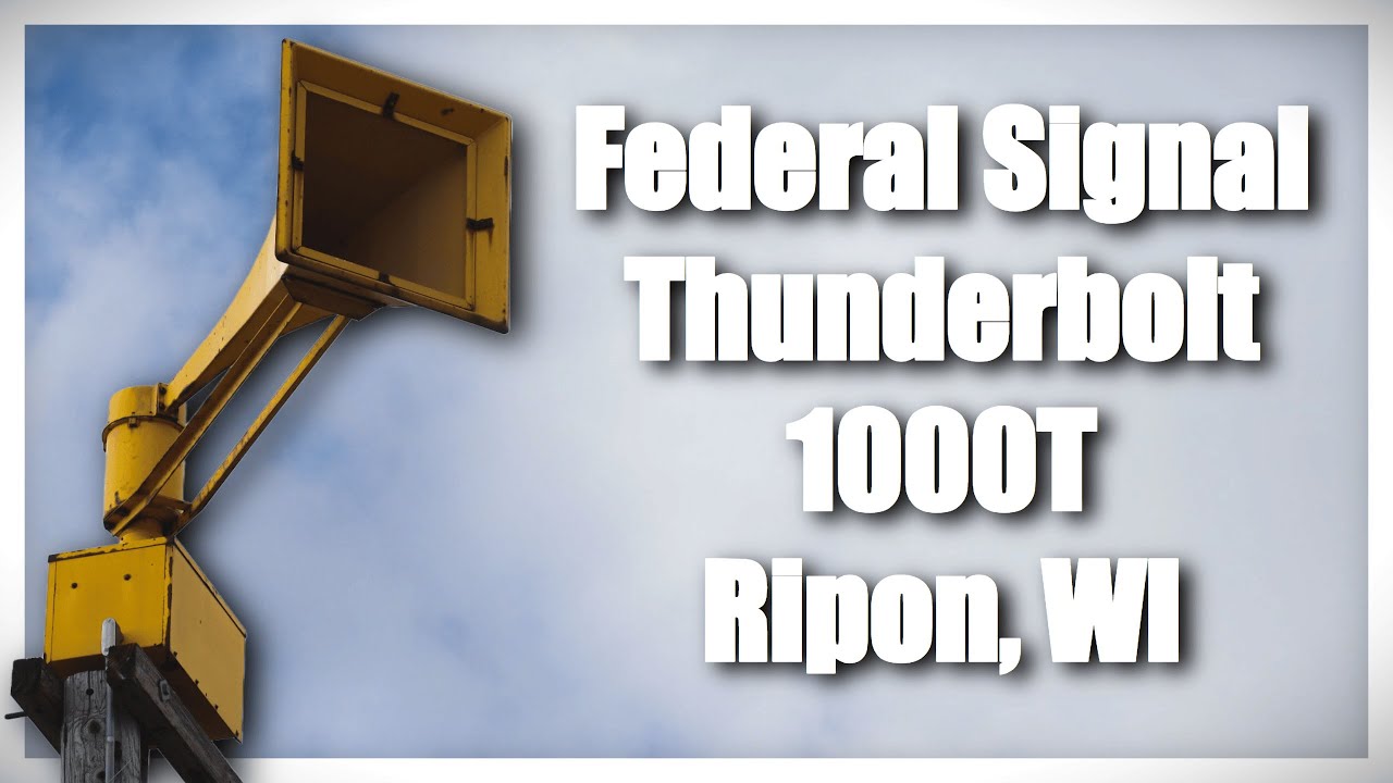 Federal Signal Thunderbolt 1000T Tornado Siren Test | Full Alert ...