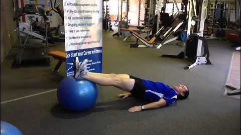 Fitball Hamstring Curl