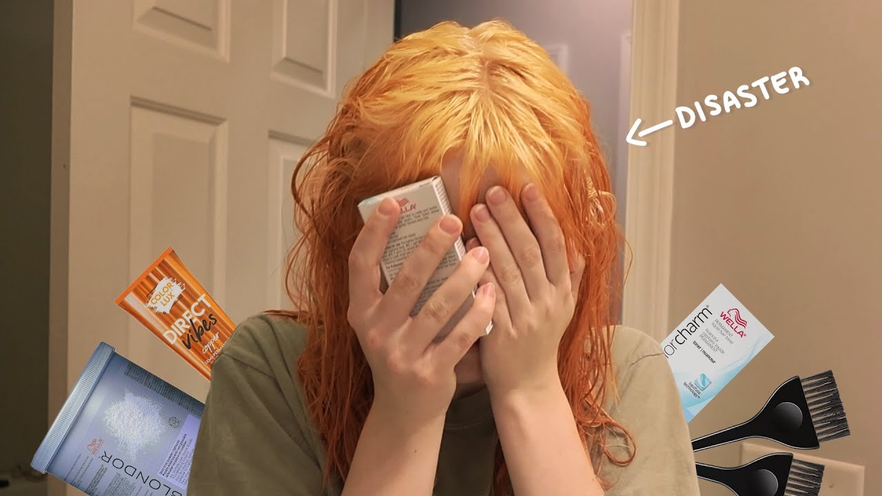 i bleached and dyed my own hair...