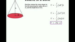 Geometry | Volume of a Cone