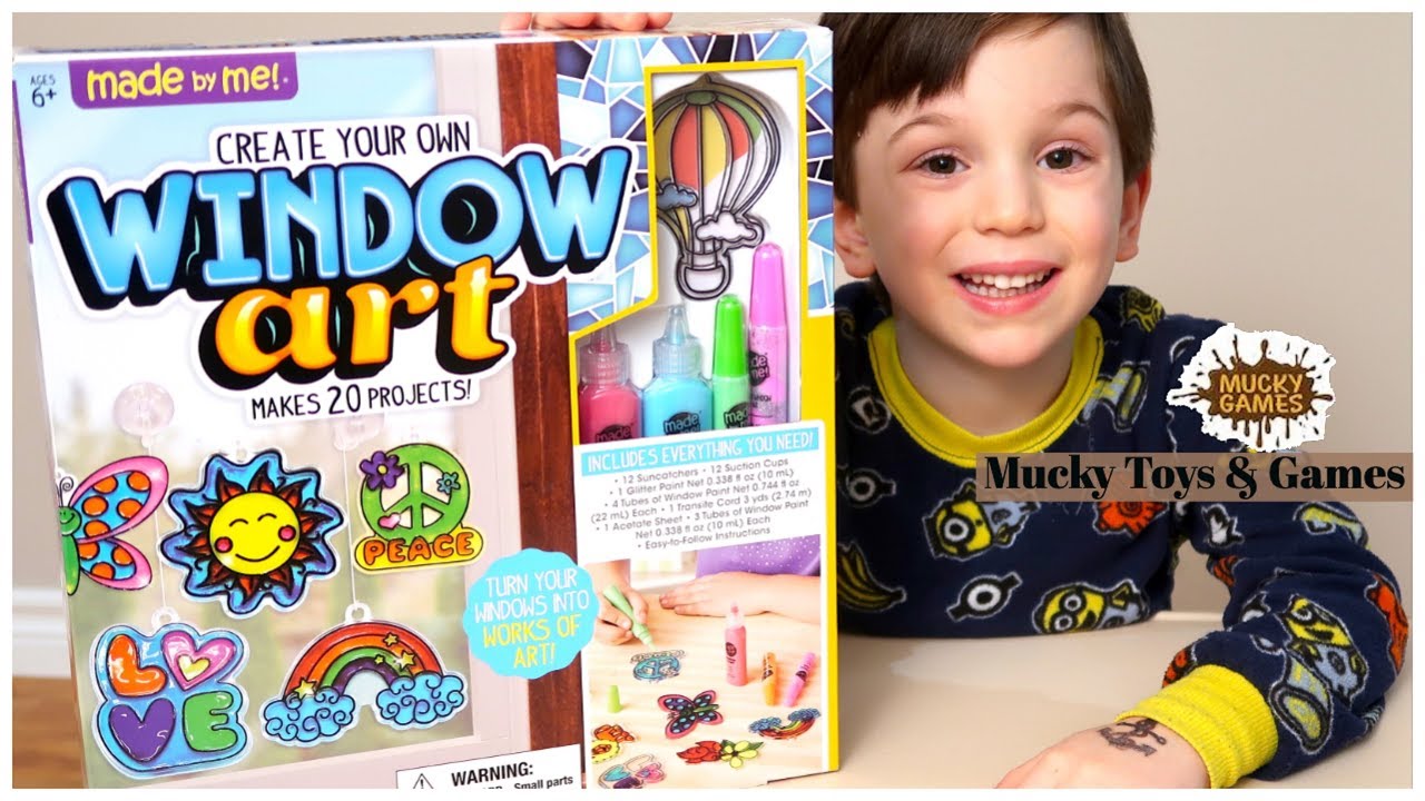 Made By Me Create Your Own Window Art, Paint Your Own DIY Suncatchers, Fun  Staycation Activity or Birthday Party Idea, Arts and Craft Kits for Kids