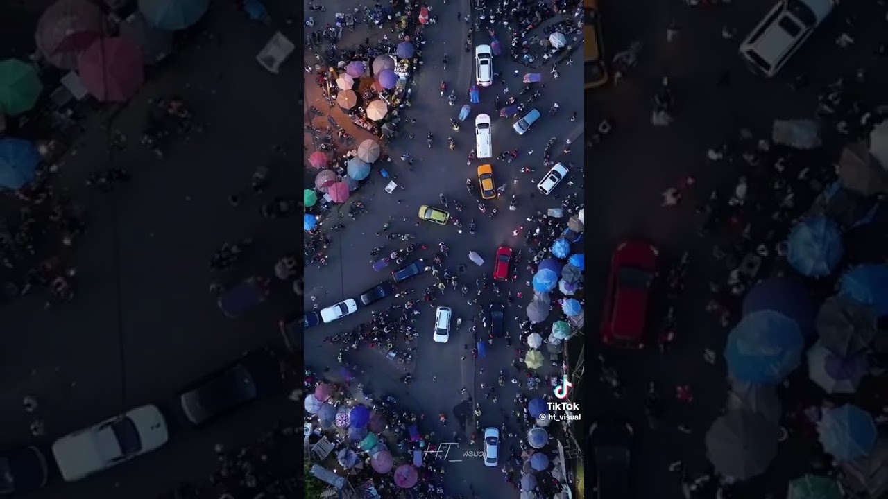 The Ndokoti intersection in Douala ! 🚗🚲🚶‍♂️