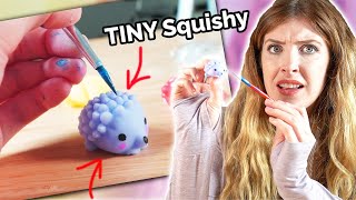 Painting TINY Miniature SQUISHIES! *Squishy makeover*