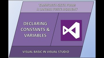 Visual Basic - Declaring a Variable & Constant