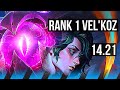 VEL'KOZ vs HWEI (MID) | Rank 1 Vel'Koz, 12/2/7, Legendary, 800+ games | TR Challenger | 14.21