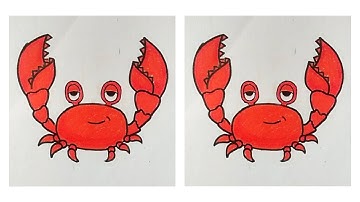 How to Draw a Crab 🦀 Easy Art Tutorial