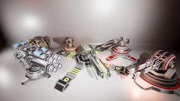 Dexsoft Games: Sci-Fi Turrets 2. (Unreal Engine Blueprints)