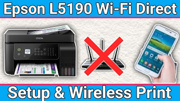 How to set up Wi-Fi Direct on your Epson L5190 printer on android or iphone. Connecting Wi-Fi Direct