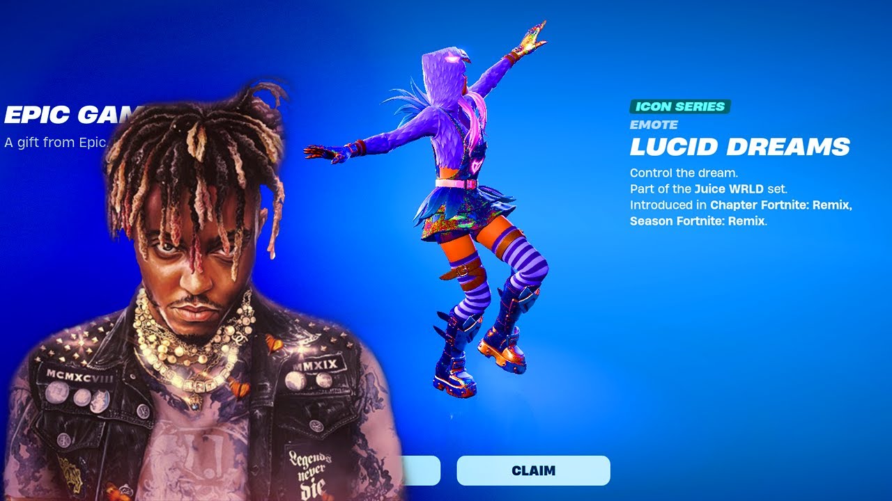 Granted LUCID DREAMS EMOTE IN FORTNITE YouTube 