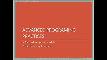 SOEN6441 - Advanced Programming Practices - week 2 - programming process
