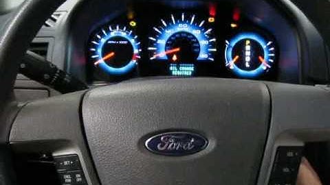 2010 Ford Fusion guage cluster power on test