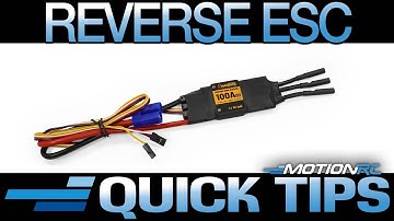 Connecting A Reversing ESC  | Quick Tips | Motion RC
