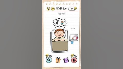 Brain test level 209 Help him! Walk-through