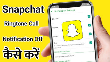Snapchat Par Call Notification Kaise Band Kare | How To Turn Off Snapchat Call Notifications