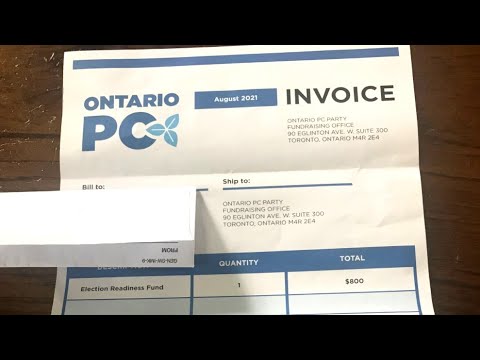 Ford government criticized for 'invoice' fundraising letter