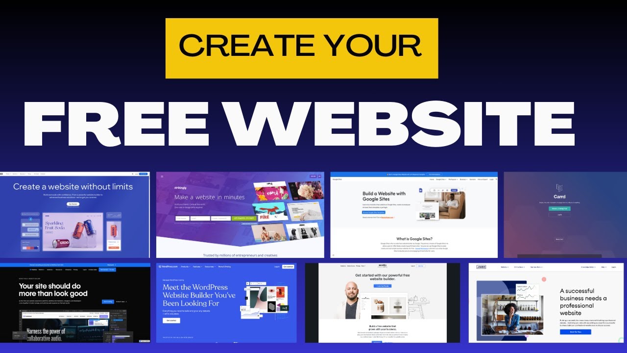 Build Your OWN Website for FREE on These 10 Amazing Platforms! - YouTube