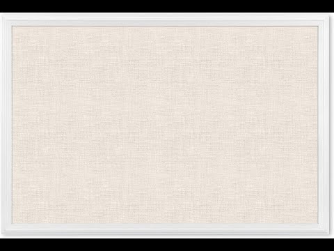 U Brands Cork Linen Bulletin Board, 20 x 30 Inches, White Wood Frame - Review