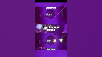 Aperture Layout vs Actual #shorts #gd #geometrydash
