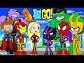 Teen titans go vs black panther and friends cartoon character swap  setc