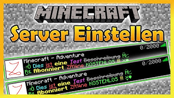 Minecraft Server Einstellen und Einrichten [SCHNELL & EINFACH][Motd, Ip, Icon][2021]