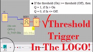 Siemens PLC - Threshold Trigger Counter In The LOGO! By LOGO Soft Comfort software Siemens. screenshot 5