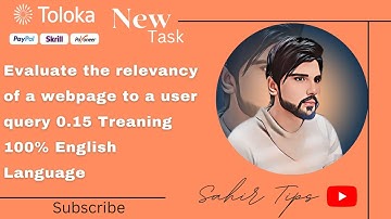 Evaluate the relevancy of a webpage to a user query 0.15 Treaning 100% English #sahir Tips#subscribe