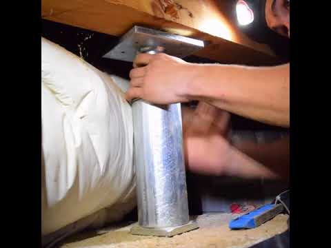 Video: Nastavitelná podpěra nosníku jako řešení pro vyrovnání podlahy