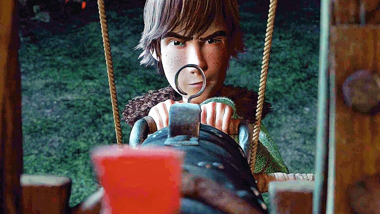 HOW TO TRAIN YOUR DRAGON Clip   Hiccup Shoots Down a Night Fury 2010