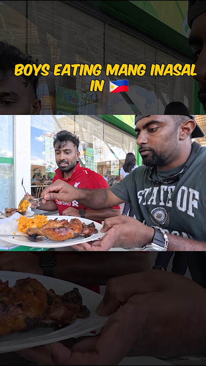 First time trying the famous Mang Inasal in the Philippines!  🇵🇭 #streetfood #philippinesfood